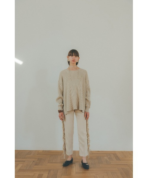 CLANE（クラネ）の「CLANE MIX COLOR STRING WIDE KNIT TOPS（ニット
