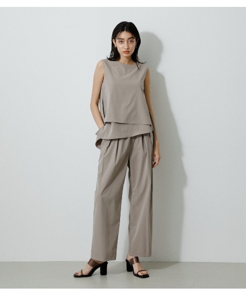 AZUL by moussy（アズールバイマウジー）の「WATER REPELLENT LAYERED TOPS/ウォーターリぺレントレイヤードトップス（シャツ/ブラウス・レディース・ブラック/ベージュ/イエロー/ブルー・SMALL/MEDIUM）」の18枚目の写真