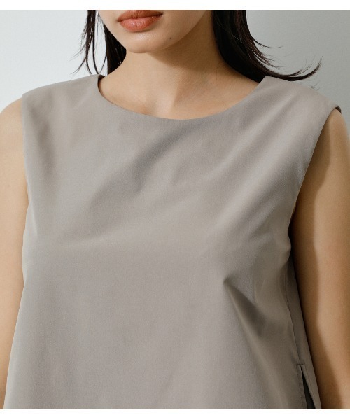 AZUL by moussy（アズールバイマウジー）の「WATER REPELLENT LAYERED TOPS/ウォーターリぺレントレイヤードトップス（シャツ/ブラウス・レディース・ブラック/ベージュ/イエロー/ブルー・SMALL/MEDIUM）」の22枚目の写真