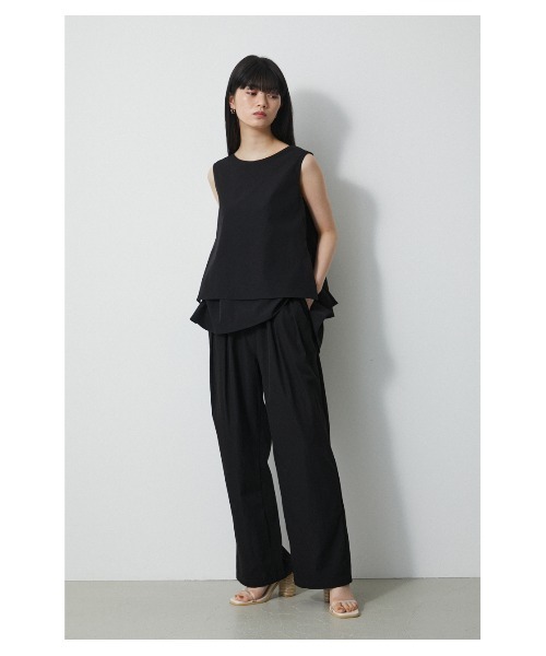 AZUL by moussy（アズールバイマウジー）の「WATER REPELLENT LAYERED TOPS/ウォーターリぺレントレイヤードトップス（シャツ/ブラウス・レディース・ブラック/ベージュ/イエロー/ブルー・SMALL/MEDIUM）」の14枚目の写真