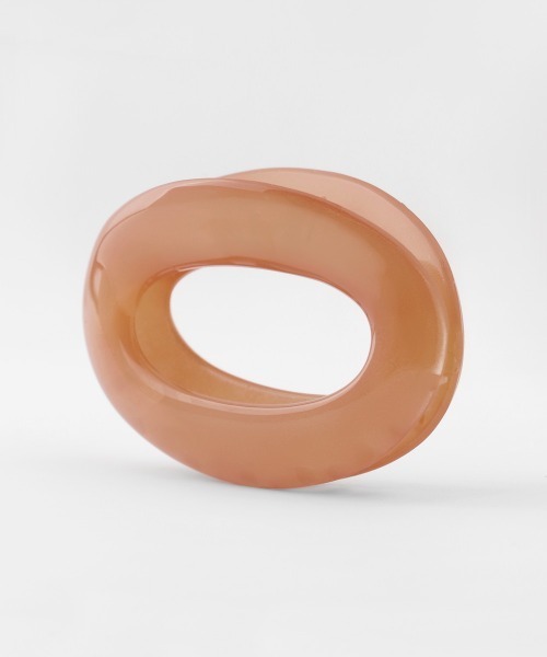 ANEMONE（アネモネ）の「フランス製オーバルミニバンス（バレッタ/ヘアクリップ・レディース・ベージュ/オレンジ/グリーン・FREE）」の4枚目の写真