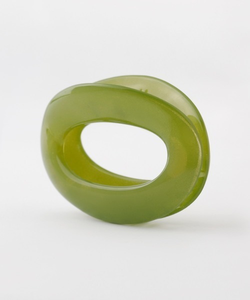 ANEMONE（アネモネ）の「フランス製オーバルミニバンス（バレッタ/ヘアクリップ・レディース・ベージュ/オレンジ/グリーン・FREE）」の6枚目の写真