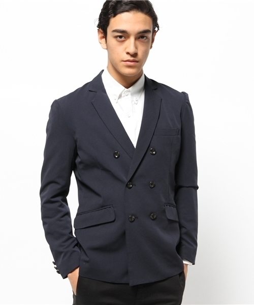 OUTLET(アウトレット)の「【WHO'S WHO gallery】GGダブルテーラード(テーラードジャケット・メンズ・ブラック/ネイビー・LARGE/MEDIUM)」の2枚目の写真