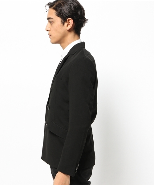 OUTLET(アウトレット)の「【WHO'S WHO gallery】GGダブルテーラード(テーラードジャケット・メンズ・ブラック/ネイビー・LARGE/MEDIUM)」の4枚目の写真
