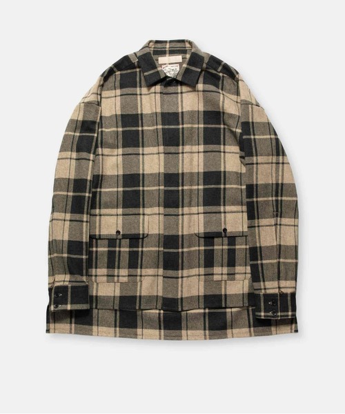 meagratia(メアグラーティア)の「check zip shirt(シャツ/ブラウス・メンズ・ブラック/アイボリー・1/2/3)」の2枚目の写真