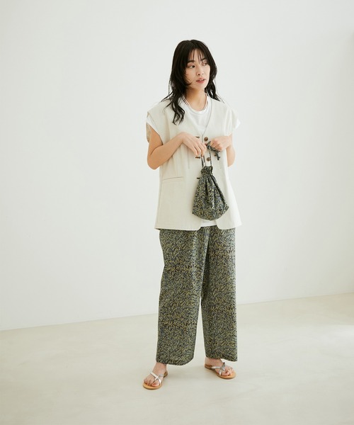 SALON adam et rope リバティーコラボパンツ SALON adam et rope'｜リバティイージーパンツ | Rakuten