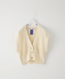 CITEN | ＜CITEN（シテン）＞フロントオープンショートニットベスト(ニット/セーター)