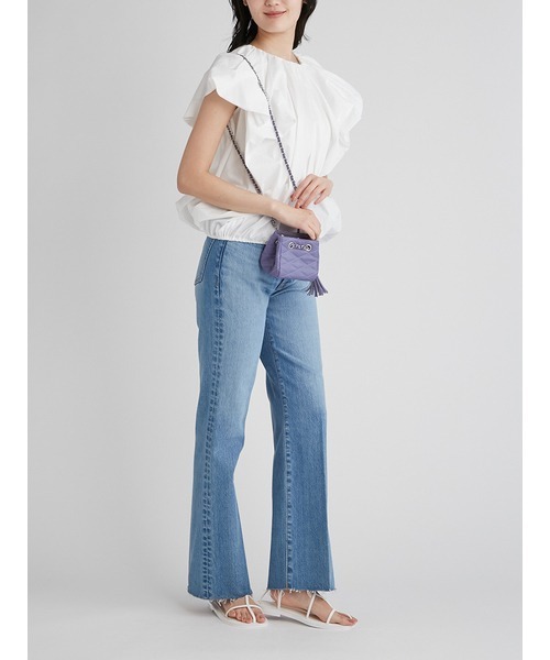 Mila Owen(ミラオーウェン)の「キルティングマイクロショルダーバッグ(ショルダーバッグ・レディース・ブラック/ベージュ/パープル・FREE)」の8枚目の写真