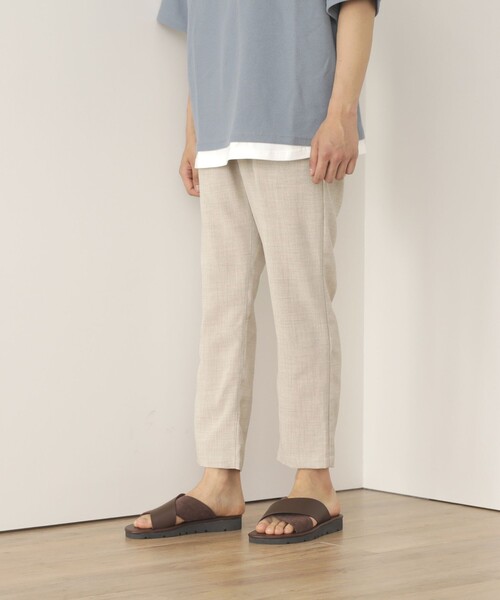 BEAMS HEART（ビームスハート）の「BEAMS HEART / フェイクレザー クロスストラップ サンダル（サンダル・メンズ・ブラック/ダークブラウン・SMALL/MEDIUM/LARGE）」の16枚目の写真