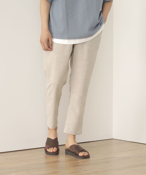 BEAMS HEART（ビームスハート）の「BEAMS HEART / フェイクレザー クロスストラップ サンダル（サンダル・メンズ・ブラック/ダークブラウン・SMALL/MEDIUM/LARGE）」の12枚目の写真