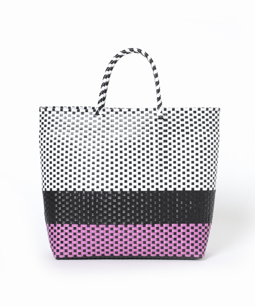 B.C STOCK（ベーセーストック）の「メルカドバッグ（トートバッグ・レディース・ホワイト/ブラック/グリーン/イエロー/ピンク・FREE）」の9枚目の写真