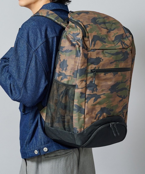 FORECAST(フォーキャスト)の「【FORECAST】アクティブバックパック35L シンプルリュックサック 通勤・通学 旅行 ジム アウトドア キャンプ 9121(バックパック/リュック・メンズ・ブラック/マルチ・FREE)」の22枚目の写真
