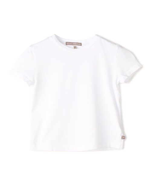 JAMES PERSE(ジェームスパース)の「ベビー コットン クルーネックTシャツ ILJ3001(Tシャツ/カットソー・キッズ・ホワイト・S/M/L)」の1枚目の写真