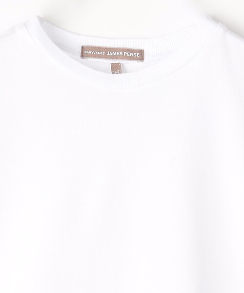 JAMES PERSE(ジェームスパース)の「ベビー コットン クルーネックTシャツ ILJ3001(Tシャツ/カットソー・キッズ・ホワイト・S/M/L)」の4枚目の写真
