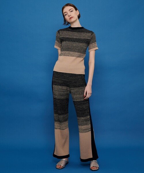 CITY TOKYO（シティトウキョウ）の「ウォッシャブルグラデーションニットトップス（ニット/セーター・レディース・ネイビー/ブルー/グリーン・FREE）」の13枚目の写真