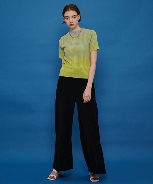 CITY TOKYO（シティトウキョウ）の「ウォッシャブルグラデーションニットトップス（ニット/セーター・レディース・ネイビー/ブルー/グリーン・FREE）」の22枚目の写真