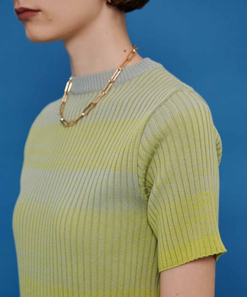 CITY TOKYO（シティトウキョウ）の「ウォッシャブルグラデーションニットトップス（ニット/セーター・レディース・ネイビー/ブルー/グリーン・FREE）」の14枚目の写真