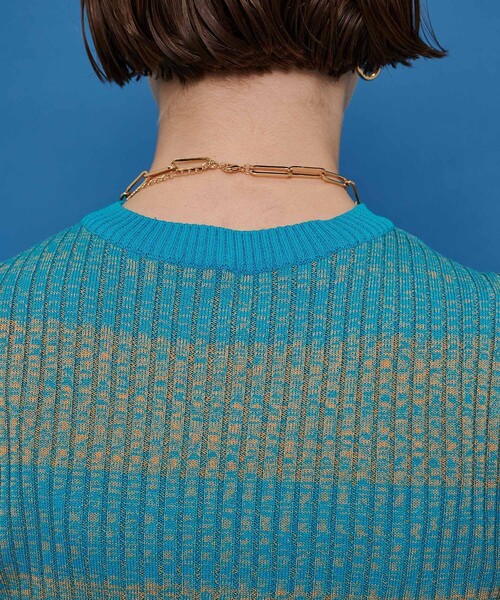 CITY TOKYO（シティトウキョウ）の「ウォッシャブルグラデーションニットトップス（ニット/セーター・レディース・ネイビー/ブルー/グリーン・FREE）」の19枚目の写真