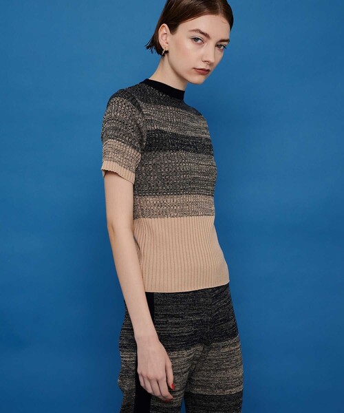 CITY TOKYO（シティトウキョウ）の「ウォッシャブルグラデーションニットトップス（ニット/セーター・レディース・ネイビー/ブルー/グリーン・FREE）」の11枚目の写真