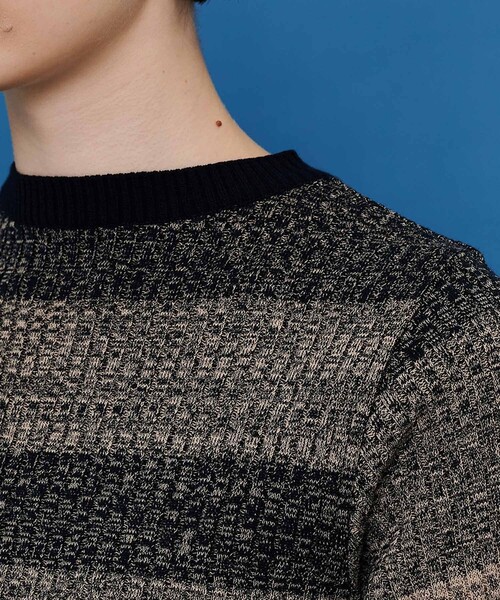 CITY TOKYO（シティトウキョウ）の「ウォッシャブルグラデーションニットトップス（ニット/セーター・レディース・ネイビー/ブルー/グリーン・FREE）」の20枚目の写真