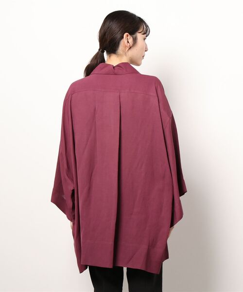 GOLDEN GOOSE（ゴールデングース）の「GOLDEN GOOSE Over size short sleeve blouse（シャツ/ブラウス・レディース・ボルドー・SMALL/MEDIUM/X-SMALL）」の5枚目の写真