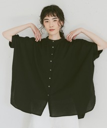 Libra Cue | バンドカラーボリュームブラウス(シャツ/ブラウス)