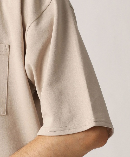 Grand PARK(グランドパーク)の「ドライタッチ裾コードポケットTシャツ(Tシャツ/カットソー・メンズ・チャコールグレー/ベージュ/オフホワイト・MEDIUM/LARGE)」の5枚目の写真