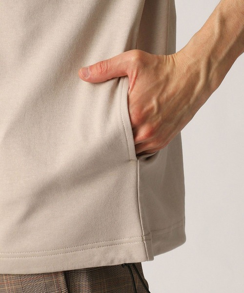 Grand PARK(グランドパーク)の「ドライタッチ裾コードポケットTシャツ(Tシャツ/カットソー・メンズ・チャコールグレー/ベージュ/オフホワイト・MEDIUM/LARGE)」の16枚目の写真