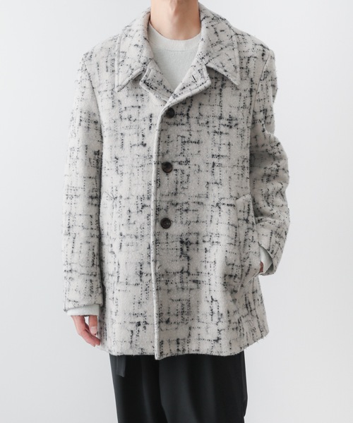 ATTACHMENT（アタッチメント）の「ジャカードツイード ハーフコート