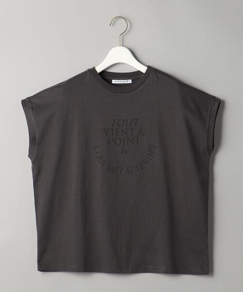 BEAUTY&YOUTH UNITED ARROWS(ビューティーアンドユースユナイテッドアローズ)の「コットン ロゴプリント フレンチスリーブ Tシャツ(Tシャツ/カットソー・レディース・ホワイト/ダークグレー/ライトピンク・FREE)」の21枚目の写真