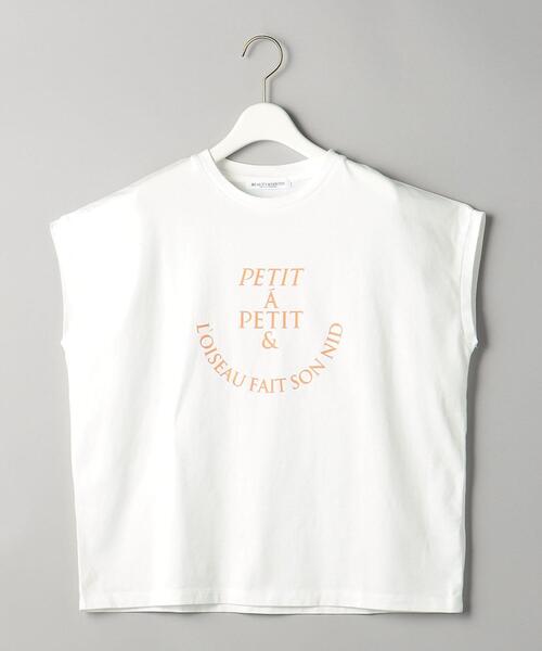 BEAUTY&YOUTH UNITED ARROWS(ビューティーアンドユースユナイテッドアローズ)の「コットン ロゴプリント フレンチスリーブ Tシャツ(Tシャツ/カットソー・レディース・ホワイト/ダークグレー/ライトピンク・FREE)」の17枚目の写真