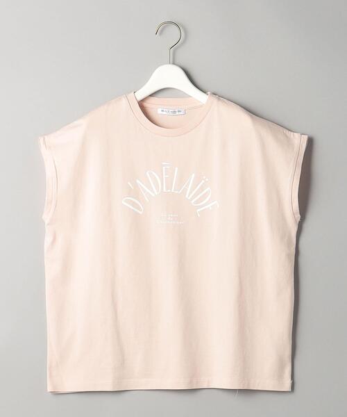 BEAUTY&YOUTH UNITED ARROWS(ビューティーアンドユースユナイテッドアローズ)の「コットン ロゴプリント フレンチスリーブ Tシャツ(Tシャツ/カットソー・レディース・ホワイト/ダークグレー/ライトピンク・FREE)」の13枚目の写真