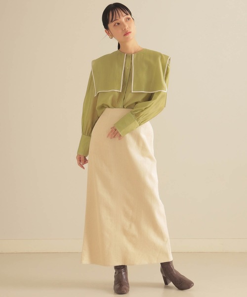 BeAMS DOT（ビームスドット）の「BeAMS DOT / 配色セーラーカラーブラウス（シャツ/ブラウス・レディース・ホワイト/ブラック/ケリー・FREE）」の20枚目の写真