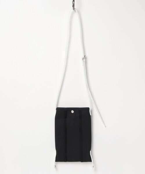 beautiful people(ビューティフルピープル)の「beautiful people lining logo pocket document case 7245611966(ショルダーバッグ・レディース・ブラック/ホワイト・FREE)」の9枚目の写真