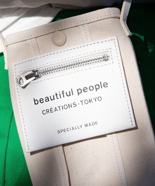 beautiful people(ビューティフルピープル)の「beautiful people lining logo pocket document case 7245611966(ショルダーバッグ・レディース・ブラック/ホワイト・FREE)」の14枚目の写真