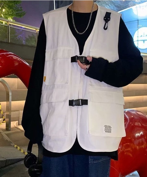 MGV（エムジーヴィー）の「フロントビッグポケットフィッシングベスト（ベスト・メンズ・ホワイト/カーキ/ブラック・LARGE/X-LARGE/MEDIUM）」の22枚目の写真