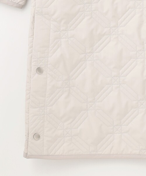 セール】キカ柄ライトキルティングコート（ノーカラーコート）｜GRACE