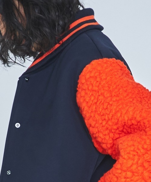 DOUBLE STANDARD CLOTHING(ダブルスタンダードクロージング)の「ボンディングロングランチコート(ブルゾン・レディース・ブラック/ネイビー・38/36)」の7枚目の写真