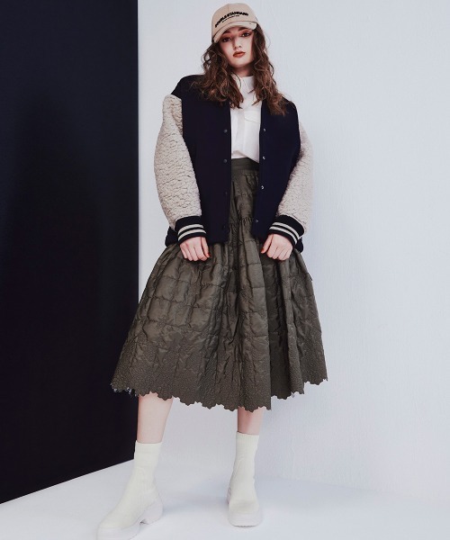 DOUBLE STANDARD CLOTHING(ダブルスタンダードクロージング)の「ボンディングロングランチコート(ブルゾン・レディース・ブラック/ネイビー・38/36)」の16枚目の写真