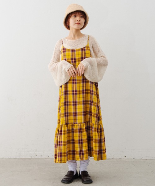 MERLOT(メルロー)の「モヘアタッチシアーニット(ニット/セーター・レディース・ブラウン/ブルー/ナチュラル・FREE)」の17枚目の写真