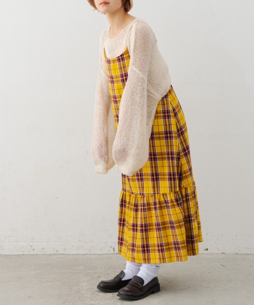 MERLOT(メルロー)の「モヘアタッチシアーニット(ニット/セーター・レディース・ブラウン/ブルー/ナチュラル・FREE)」の19枚目の写真