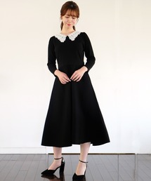 【美人百花 9月号掲載】シェルストレッチ　ワンピース