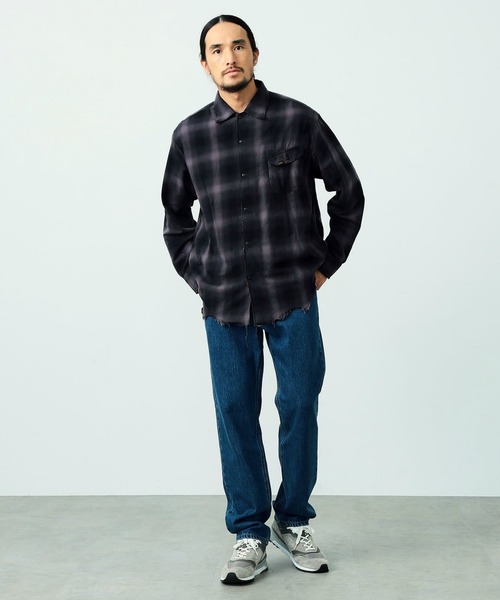 Lee（リー）の「Lee/リー COMPILATIONS OMBRE CHECK SHIRTS チェックシャツ（シャツ/ブラウス・メンズ・ブラウン/グレー/ブルー/レッド・SMALL/MEDIUM/LARGE/X-LARGE）」の13枚目の写真