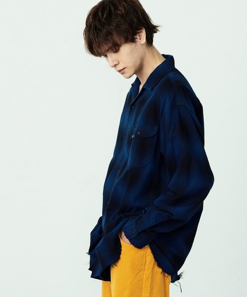 Lee（リー）の「Lee/リー COMPILATIONS OMBRE CHECK SHIRTS チェックシャツ（シャツ/ブラウス・メンズ・ブラウン/グレー/ブルー/レッド・SMALL/MEDIUM/LARGE/X-LARGE）」の20枚目の写真