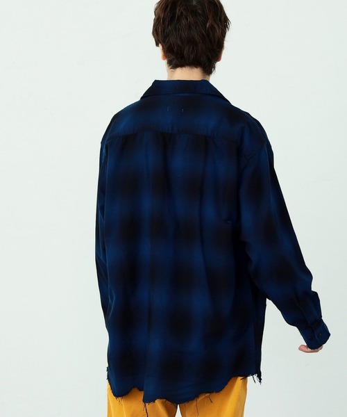Lee（リー）の「Lee/リー COMPILATIONS OMBRE CHECK SHIRTS チェックシャツ（シャツ/ブラウス・メンズ・ブラウン/グレー/ブルー/レッド・SMALL/MEDIUM/LARGE/X-LARGE）」の21枚目の写真