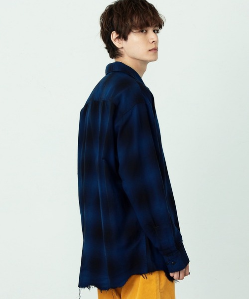 Lee（リー）の「Lee/リー COMPILATIONS OMBRE CHECK SHIRTS チェックシャツ（シャツ/ブラウス・メンズ・ブラウン/グレー/ブルー/レッド・SMALL/MEDIUM/LARGE/X-LARGE）」の22枚目の写真