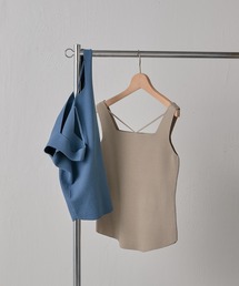 COLLAGE GALLARDAGALANTE | このストラップがアクセント/前後2WAY/ニットタンク(タンクトップ)