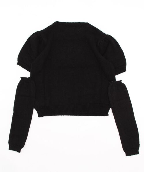 VIBGYOR（ヴィブジョー）の「【バーレスク】アームウォーマーセット半袖ニット(BQ)（ニット/セーター・レディース・ホワイト/ブラック/ピンク/ブルー/グリーン・MEDIUM）」の20枚目の写真