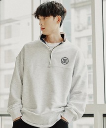 A'GEM/9 × .kom『ROMANTIC CROWN/ロマンティッククラウン』CIRCLE LOGO COTTON ANORAK/サイクルロゴ コットンアノラック スウェットシャツ