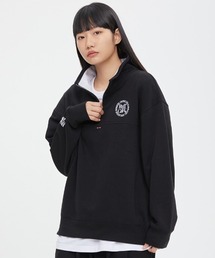 A'GEM/9 × .kom『ROMANTIC CROWN/ロマンティッククラウン』CIRCLE LOGO COTTON ANORAK/サイクルロゴ コットンアノラック スウェットシャツ